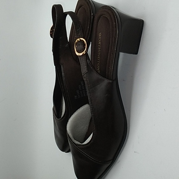 Worthington brown sling back dress heels 7M - Picture 4 of 5